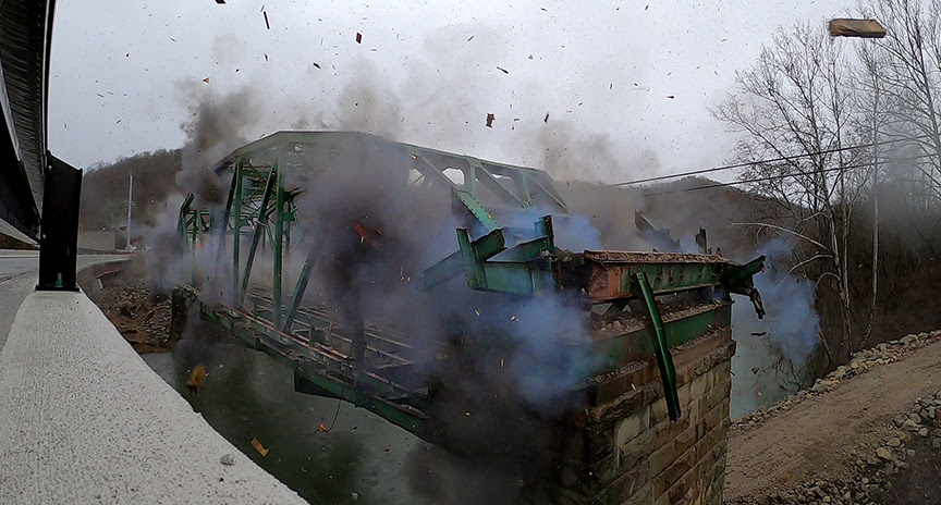 Demolition Of Upper Gassaway Bridge Completes 4 7 Million Bridge Replacement Project